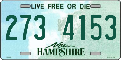 NH license plate 2734153