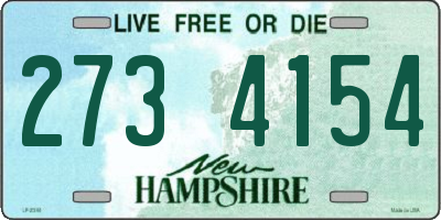 NH license plate 2734154