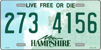 NH license plate 2734156