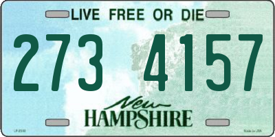NH license plate 2734157