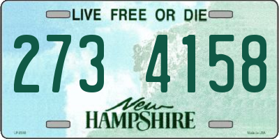 NH license plate 2734158