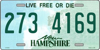 NH license plate 2734169