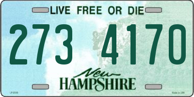 NH license plate 2734170
