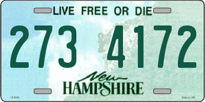 NH license plate 2734172