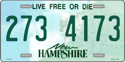 NH license plate 2734173