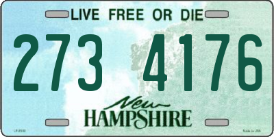 NH license plate 2734176