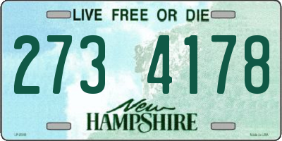 NH license plate 2734178