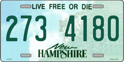 NH license plate 2734180