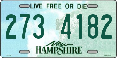 NH license plate 2734182