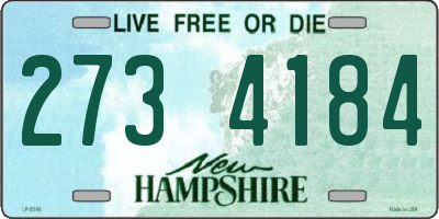 NH license plate 2734184