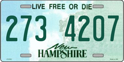 NH license plate 2734207