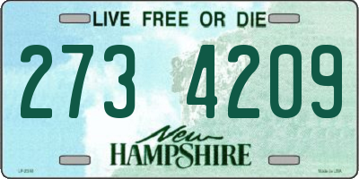 NH license plate 2734209