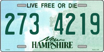 NH license plate 2734219