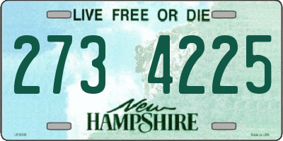 NH license plate 2734225