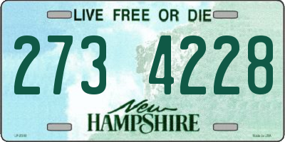 NH license plate 2734228