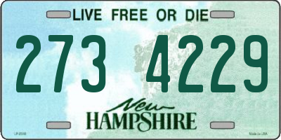 NH license plate 2734229