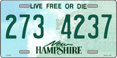 NH license plate 2734237