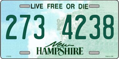NH license plate 2734238