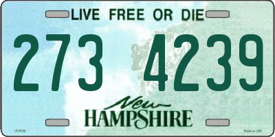 NH license plate 2734239