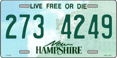 NH license plate 2734249