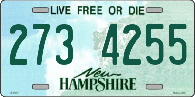 NH license plate 2734255