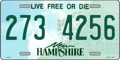 NH license plate 2734256