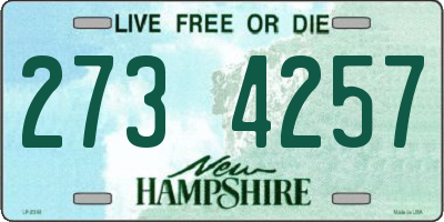 NH license plate 2734257