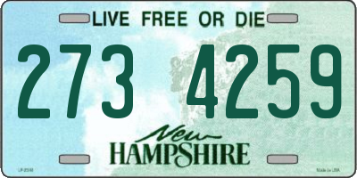 NH license plate 2734259