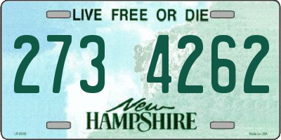 NH license plate 2734262