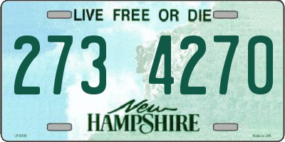 NH license plate 2734270