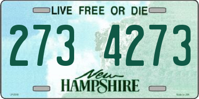 NH license plate 2734273