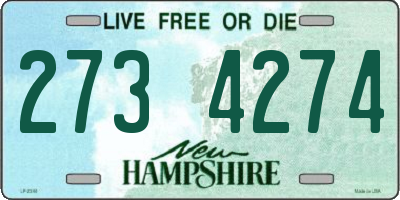 NH license plate 2734274