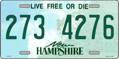 NH license plate 2734276