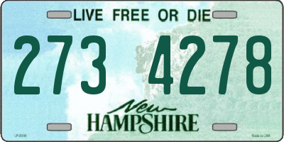NH license plate 2734278