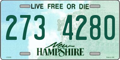 NH license plate 2734280