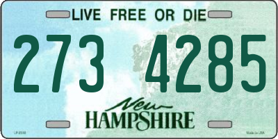 NH license plate 2734285