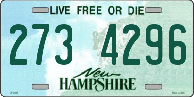 NH license plate 2734296
