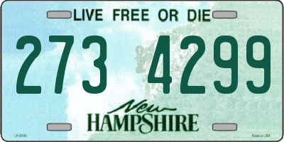 NH license plate 2734299
