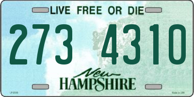 NH license plate 2734310