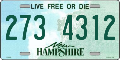NH license plate 2734312