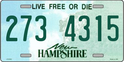 NH license plate 2734315
