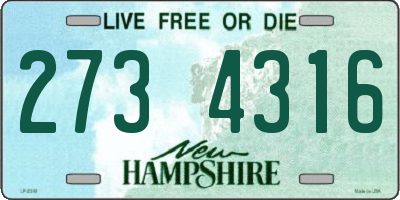 NH license plate 2734316