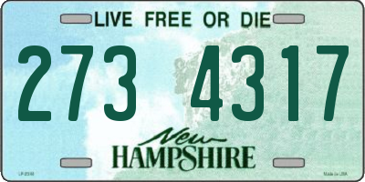 NH license plate 2734317