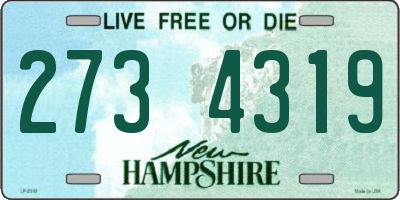 NH license plate 2734319