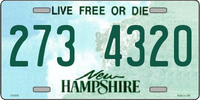 NH license plate 2734320
