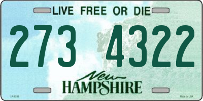 NH license plate 2734322