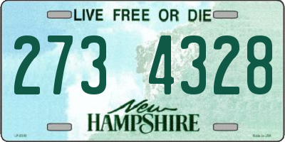 NH license plate 2734328