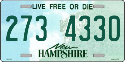 NH license plate 2734330