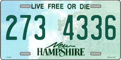NH license plate 2734336
