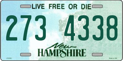 NH license plate 2734338